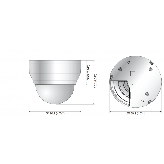 Kamera IP kopułowa Hanwha Vision Seria Q 5 MPix - QND-8080R