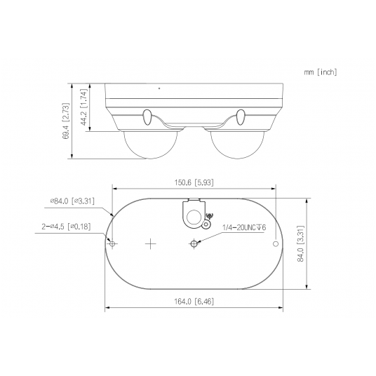 Kamera IP kopułowa Smart Dual Light Fixed-focal WizSense 2x4MPix Dahua -IPC-HDBW2449F-AS-E2-IL-0280B -zdjęcie numer 6