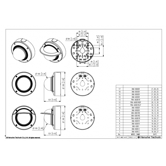 Kamera IP kopułowa wandaloodporna AI 8 MP Seria X Hanwha Vision - XNV-9083R -zdjęcie numer 3