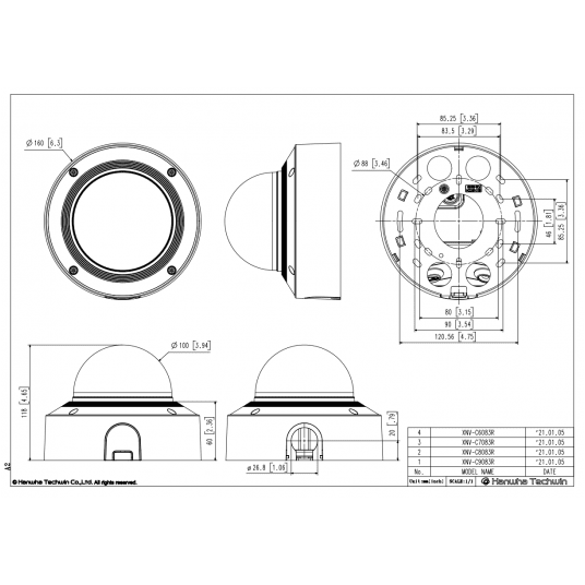 Kamera IP kopułowa wandaloodporna AI 8 MP Seria X Hanwha Vision - XNV-C9083R -zdjęcie numer 4