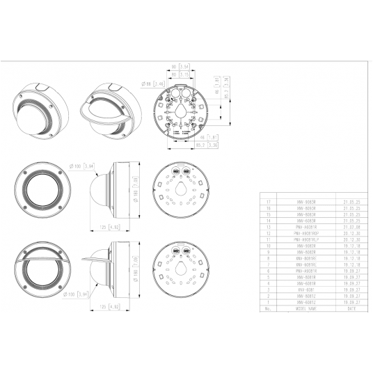 Kamera IP kopułowa wandaloodporna Hanwha Vision Seria X 5 MPix - XNV-8081R