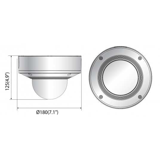 Kamera IP kopułowa wandaloodporna Hanwha Vision Seria X 5 MPix - XNV-8081Z