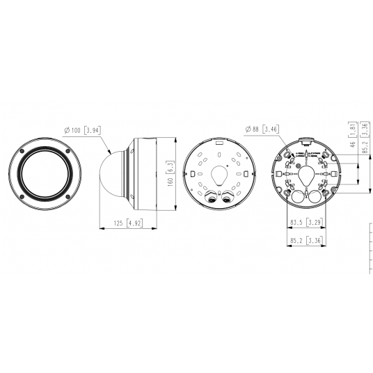 Kamera IP kopułowa wandaloodporna Hanwha Vision Seria X 8 MPix - XND-9082RV