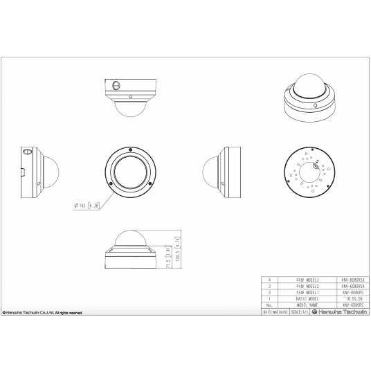 Kamera IP kopułowa ze stali nierdzewnej 5 MP Seria X Hanwha Vision - XNV-8080RSA -zdjęcie numer 3
