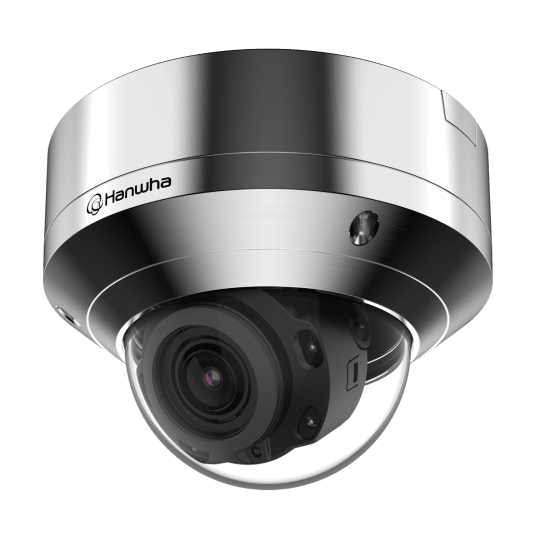 Kamera IP kopułowa ze stali nierdzewnej 5 MP Seria X Hanwha Vision - XNV-8080RSA -zdjęcie numer 2
