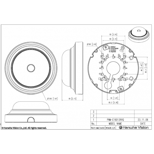 Kamera IP Multisensorowa Hanwha Vision AI Seria P - PNM-C16013RVQ
