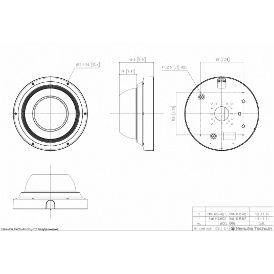 Kamera IP Multisensorowa Hanwha Vision - PNM-9085RQZ1