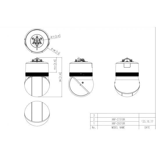 Kamera IP obrotowa Hanwha Vision 4 MPix - XNP-C7310R