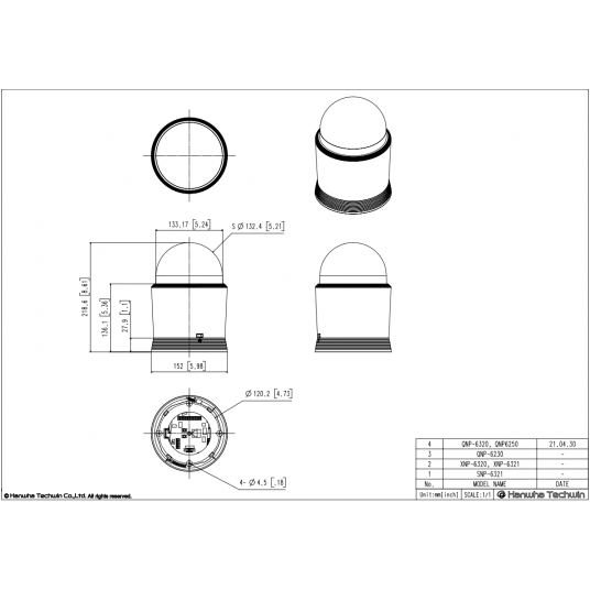 Kamera IP PTZ Hanwha Vision Seria Q 2 MPix - QNP-6250