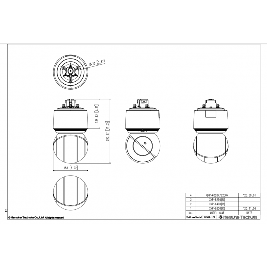 Kamera IP PTZ Hanwha Vision Seria Q 2 MPix - QNP-6250R