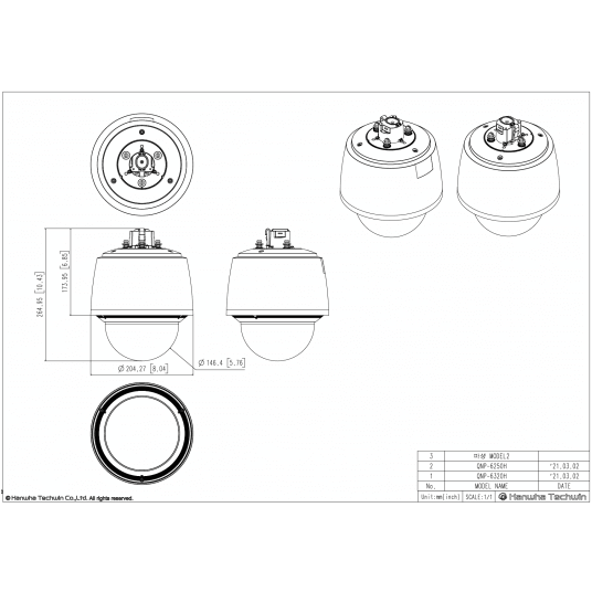 Kamera IP PTZ Hanwha Vision Seria Q 2 MPix - QNP-6320H