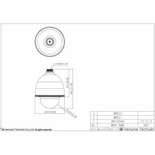 Kamera IP PTZ Hanwha Vision Seria Q 2 MPix - QNP-6320HS