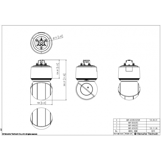 Kamera IP PTZ Hanwha Vision Seria Q 2 MPix - QNP-6320R