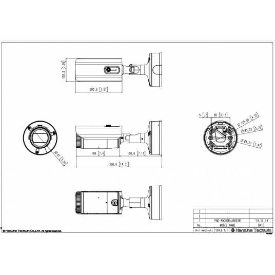 Kamera IP tubowa AI 8 MP Seria P Hanwha Vision - PNO-A9081R -zdjęcie numer 5