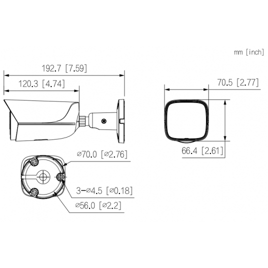 Kamera IP tubowa Dual Light, Fixed-focal WizSense, Dahua 8MPix - IPC-HFW3849E-AS-IL-0280B