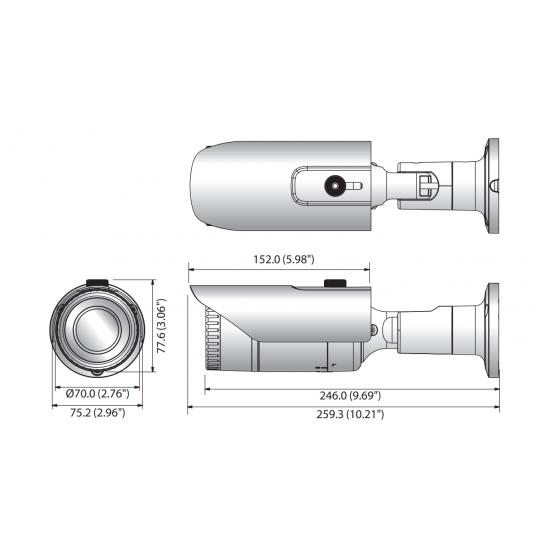 Kamera IP tubowa Hanwha Vision 5 MPix - QNO-8010R