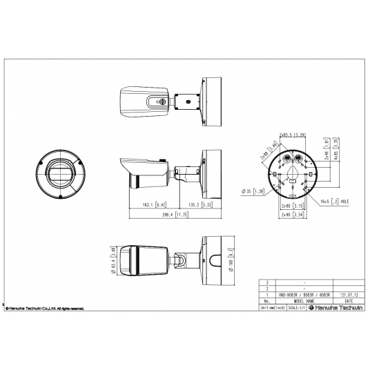 Kamera IP tubowa Hanwha Vision AI Seria X 2 MPix - XNO-6083R