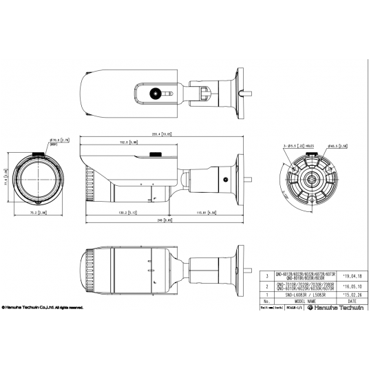 Kamera IP tubowa Hanwha Vision Seria Q 4MPix - QNO-7012R