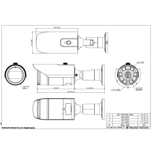 Kamera IP tubowa Hanwha Vision Seria Q 4MPix - QNO-7082R