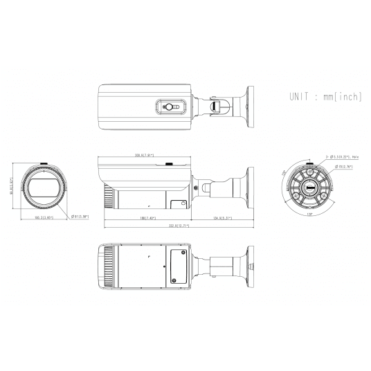 Kamera IP tubowa Hanwha Vision Seria Q 5MPix - QNO-8080R