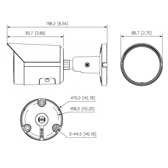 Kamera IP tubowa IR Fixed-focal 5 MPix Dahua - IPC-HFW4531S-S-0280B -zdjęcie numer 2