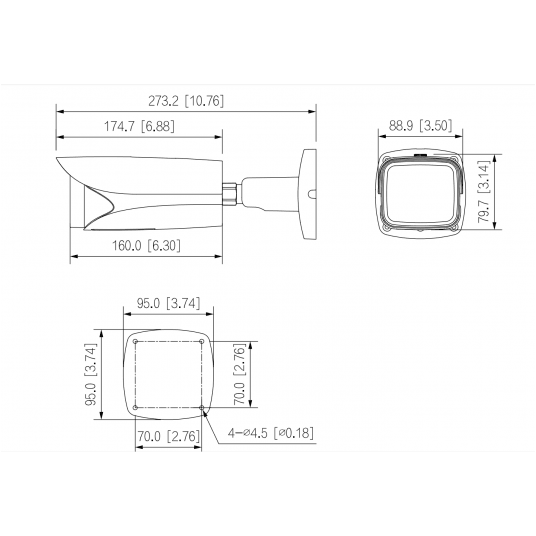 Kamera IP tubowa IR Vari-focal Bullet WizMind 8Mpix Dahua - IPC-HFW5842E-ZE-0832-S3