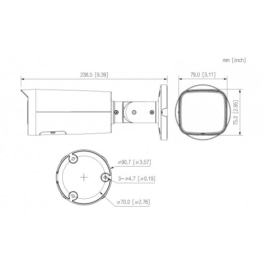 Kamera IP tubowa Smart Dual Light Fixed-focal WizMind 5 PMix Dahua - IPC-HFW5559T-ASE-IL-0360B-Black -zdjęcie numer 6