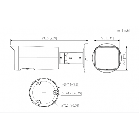 Kamera IP tubowa Smart Dual Light Fixed-focal WizMind Dahua 8MPix -IPC-HFW5859T-ASE-IL-0360B-Black -zdjęcie numer 6