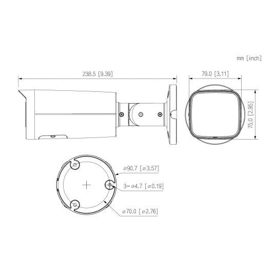 Kamera IP tubowa Smart Dual Light Fixed-focal WizMind Dahua 8MPix -IPC-HFW5859T-ASE-IL-0600B -zdjęcie numer 5