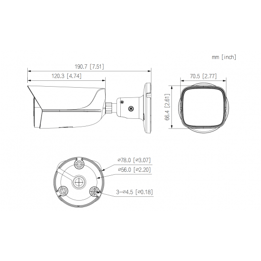 Kamera IP tubowa Smart Dual Light Fixed-focal WizSense 6MPix Dahua - IPC-HFW3649E-AS-IL-0280B
