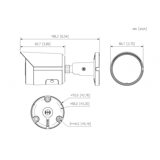 Kamera IP tubowa Smart Dual Light Fixed-focal WizSense Dahua 8MPix - IPC-HFW2849S-S-IL-0360B