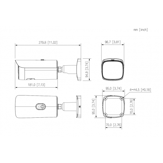 Kamera IP tubowa Smart Dual Light Vari-focal WizMind 4 MPix Dahua - IPC-HFW5459E1-ZE-IL-0832-Black -zdjęcie numer 6