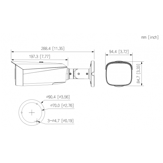 Kamera IP tubowa WizColor Fixed-focal WizMind 6 MPix Dahua - IPC-HFW5659T1-ASE-PV-0280B-PRO -zdjęcie numer 5