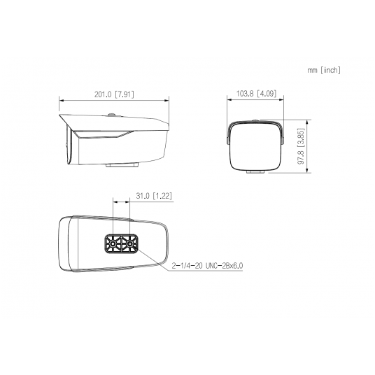 Kamera IP tubowa WizColor Fixed-focal WizSense Dahua Mpix - IPC-HFW2849M-S-LED-0360B-B-PRO