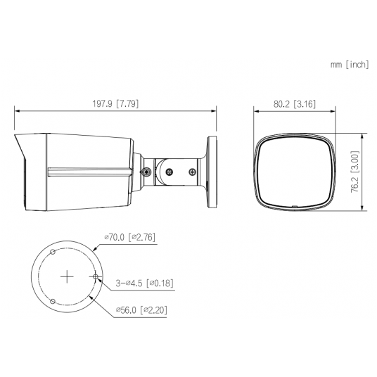 Kamera IP tubowa WizSense WizColor Fixed-focal 6MPix Dahua - IPC-HFW2649TL-S-LED-0280B-PRO