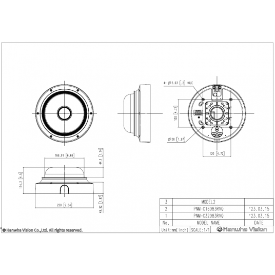 Kamera IP wielokierunkowa Hanwha Vision 4x4K - PNM-C32083RVQ