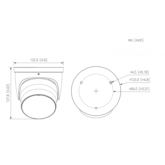 Kamera IP WizColor Eyeball Fixed-focal WizMind 8MPix Dahua - IPC-HDW5859H-ASE-PV-0280B-PRO