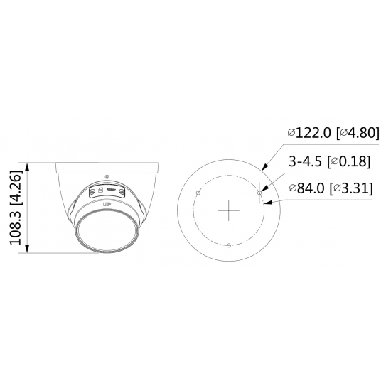 Kamera IR Vari-focal Eyeball 5 Mpx Dahua - IPC-HDW5541T-ZE-27135-S3