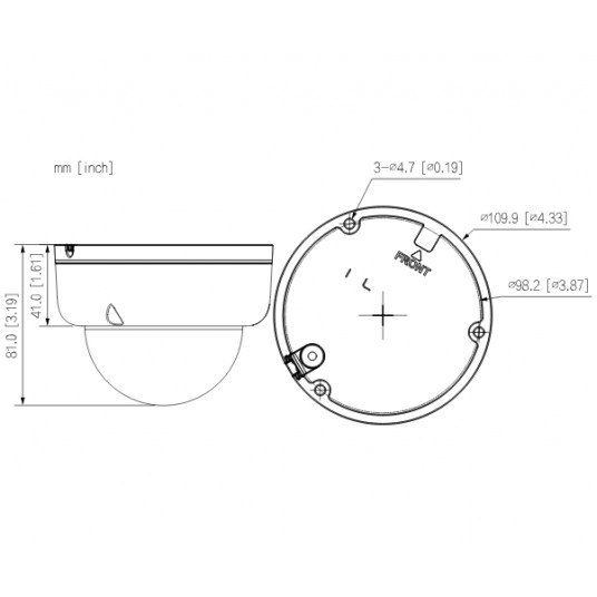 Kamera kopułkowa 2 MP Dahua - IPC-HDBW1239E1-A-IL-0280B-S6