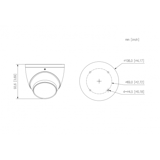 Kamera kopułkowa 4K Starlight Dahua - HAC-HDW2802T-A-0280B-S2-DIP -zdjęcie numer 2