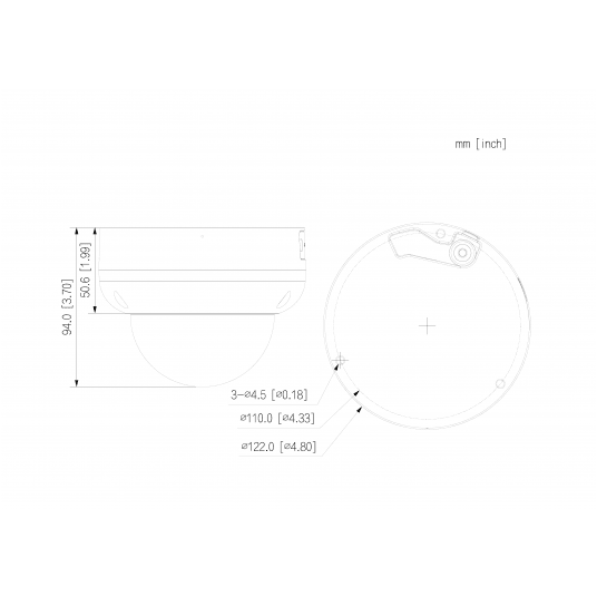 Kamera kopułkowa 4MP Smart Dual Light Dahua - IPC-HDBW3441R-AS-P-0210B-BLACK -zdjęcie numer 4