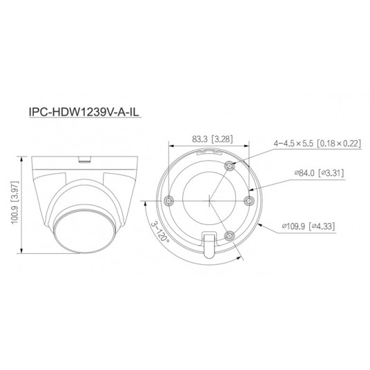 Kamera kopułkowa IP 2MP Dual Light 2.8 mm Dahua - IPC-HDW1239V-A-IL-0280B -zdjęcie numer 2