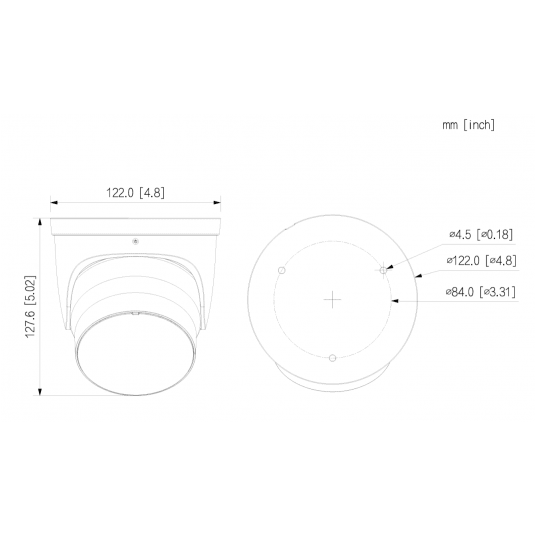 Kamera kopułkowa IP 4MP WizColor Vari-focal Dahua - IPC-HDW5459H-ZE-PV-2712-PRO-Black -zdjęcie numer 4