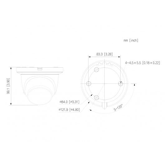 Kamera kopułkowa IP 8MP Smart Dual Light WizSense Dahua - IPC-HDW2849TM-S-IL-0280B-BLACK -zdjęcie numer 3