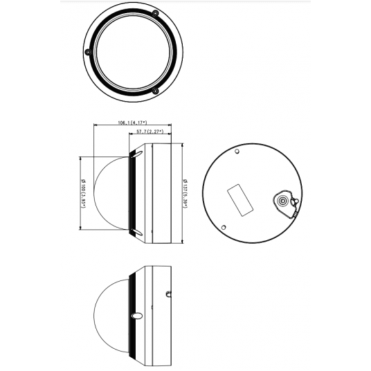 Kamera kopułowa Hanwha Vision Seria HD+ 4 MPix - HCV-7070RA