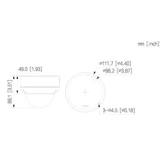 Kamera kopułowa IP 8MP Smart Dual Light WizSense Dahua – IPC-HDBW3849E-AS-IL-0280B -zdjęcie numer 3