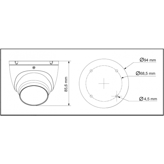 Kamera kopułowa IP IR AI 8 Mpix Dahua - IPC-HDW1839T-A-IL-0280B-S6-BLACK