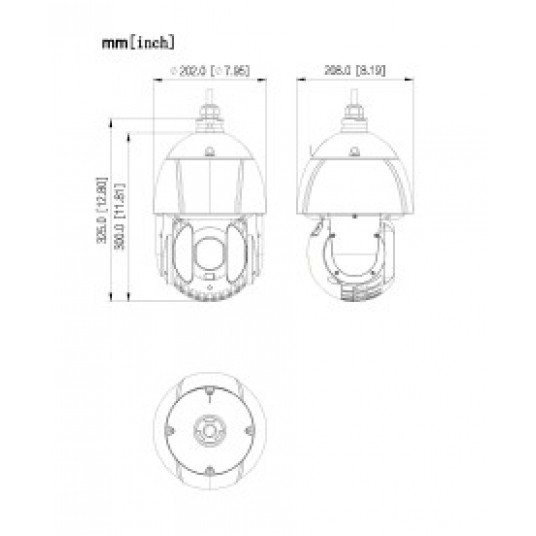Kamera obrotowa PTZ IR Dahua STARVIS™ CMOS 2 MP - SD6E245MB-HNR-A-PV1