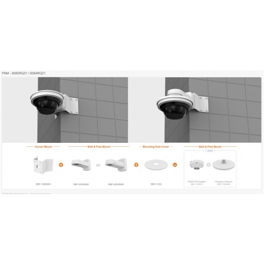Kamera panoramiczna IP 2 MPix Hanwha Vision - PNM-9084RQZ1