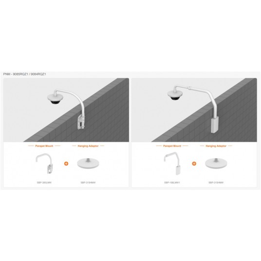 Kamera panoramiczna IP 2 MPix Hanwha Vision - PNM-9084RQZ1